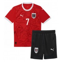 Camisa de time de futebol Áustria Marko Arnautovic #7 Replicas 1º Equipamento Infantil Europeu 2024 Manga Curta (+ Calças curtas)